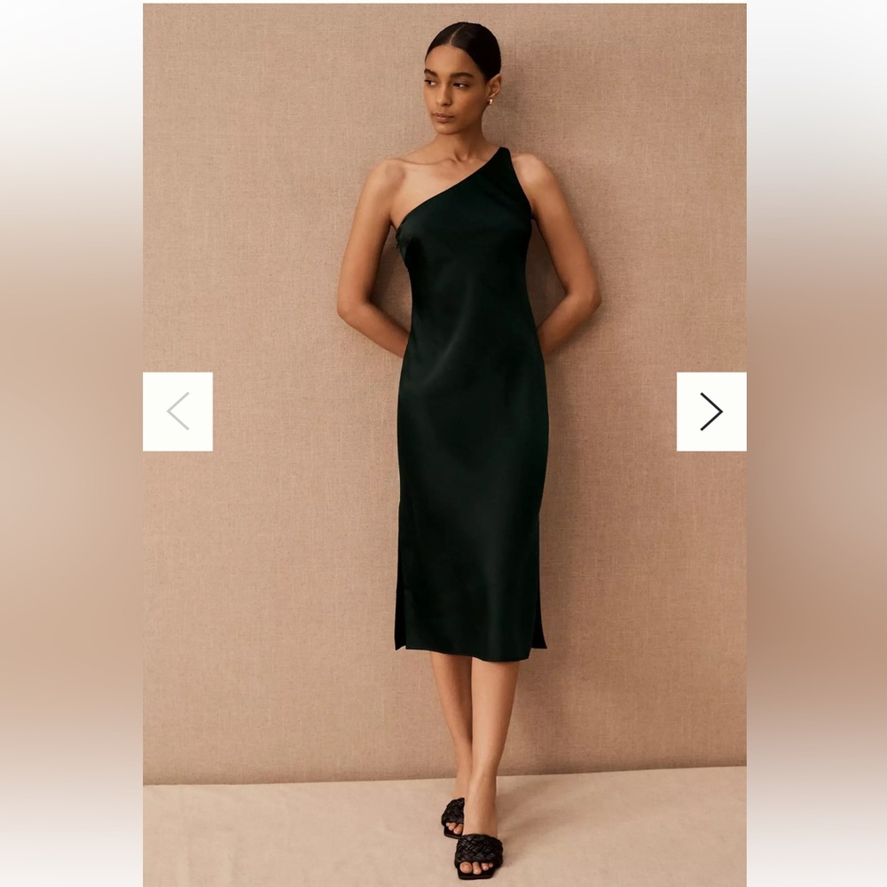 BHLDN Audrie Midi Satin Dress - Picture 3 of 6